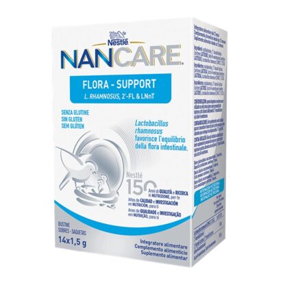 Nestlé Nancare Flora Support 1.8gr 14 Saquetas, suplemento alimentar para lactentes a partir dos 12 meses
