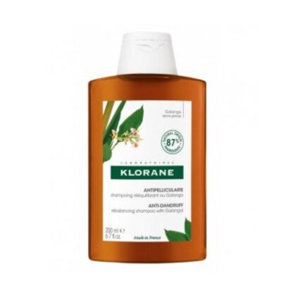 Klorane Galanga Champô Reequilibrante 200ml, champô Reequilibrante com Galanga remove até 100% da caspa visível e suaviza o couro cabeludo.