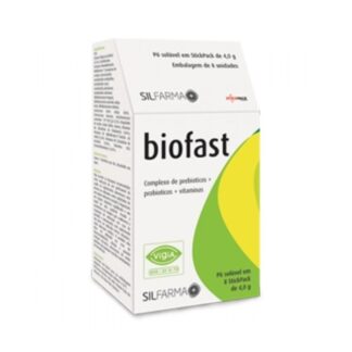 BIOFAST é um suplemento alimentar que contém 10 estirpes benéficas Bifidolactus™, Fruto-Oligossacáridos (FOS) e vitaminas do complexo B, para o bem estar da sua mucosa intestinal.