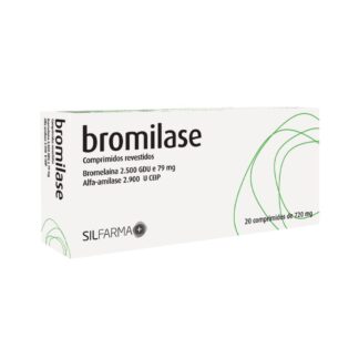 Bromilase é um suplemento alimentar que contém bromelaína, α-amilase, selénio, vitamina B12 e vitamina D3.