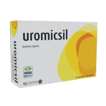 UROMICSIL é um suplemento alimentar que contém Serenoa repens, que contribui para o normal funcionamento da próstata e das vias urinárias.