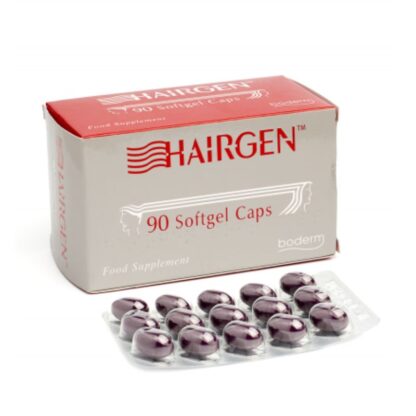 Hairgen 90 Cápsulas é um suplemento alimentar que associa aminoácidos e vitaminas a extractos naturais padronizados que nutrem e favorecem o crescimento do cabelo.