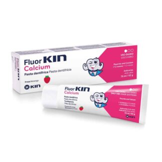 KIN Fluor Cálcio Pasta Dentrífica Sabor Morango 75ml