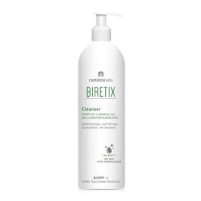 Biretix Cleanser Gel de Limpeza Purificante 400ml, gel de limpeza suave que limpa em profundidade a pele oleosa e com tendência
