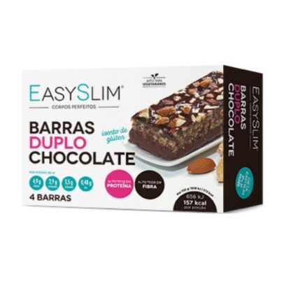 Easyslim Barras Proteicas Duplo Chocolate 4 Unidades