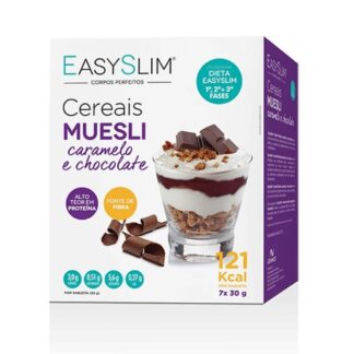 Easyslim Cereais Muesli Caramelo e Chocolate - 7 Unidades