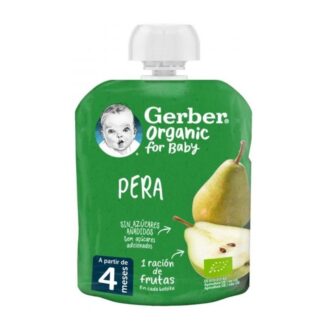 GERBER Organic Pera +4M 90gr