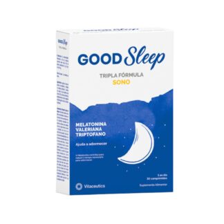 GoodSleep Tripla Fórmula 30 Comprimidos, a melatonina contribui para reduzir o tempo necessário para adormecer. O efeito benéfico é obtido consumindo 1 mg de melatonina ao deitar.