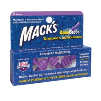Mack's - Tampões p_ouvidos Aquablock - 2 pares