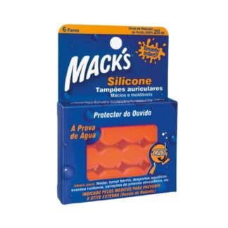 Mack's - Tampões p_ouvidos Silicone Infantil - 6 pares