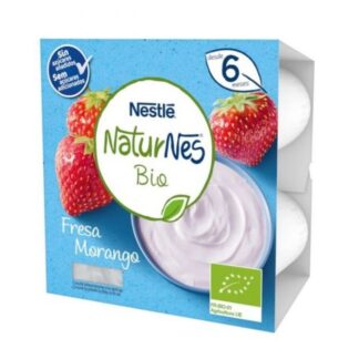 Nestlé Naturnes Bio Morango 4x90gr