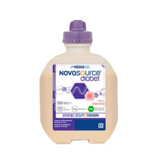 Nestlé Novasource Diabet 500ml, dieta completa com fibra (GGPH*) para doentes diabéticos ou hiperglicémicos.