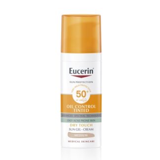 eucerin Sun Oil Control Gel-Creme Toque Seco Tom Médio FPS 50+ 50ml