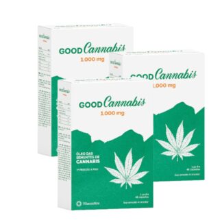 Good Cannabis 1000 mg 45 Cápsulas, suplemento alimentar.