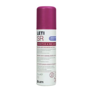 LetiSR Bruma Anti-Vermelhidão Ativa é um produto específicamente formulado para acalmar e aliviar os efeitos do flushing e a iiritação na pele sensível com vermelhidão.