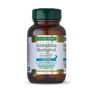 Natures Bounty Acidophilus Mastigável 60 Comprimidos
