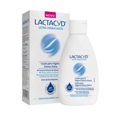 Lactacyd Ultra-Hidratante, é uma loção de higiene íntima que alivia a secura e a comichão e fornece à zona íntima hidratação de longa duração
