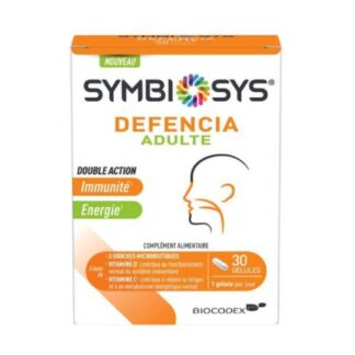 Symbiosys Defencia adults é um suplemento alimentar desenvolvido para fortalecer as suas defesas imunitárias em conjunto com uma dieta variada e equilibrada.