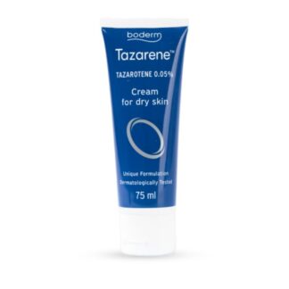 O Tazarene 0,05% Creme Hidratante, numa embalagem generosa de 70ml, é um creme inovador que combina o tazaroteno a 0,05% com poderosos h