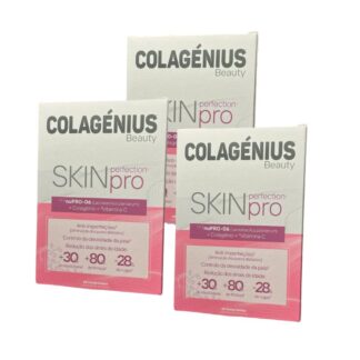 Descubra o poder rejuvenescedor de Colagénius Beauty Skin Pro pack 3, agora disponível em uma embalagem com 60 comprimidos na Pharmascalabis